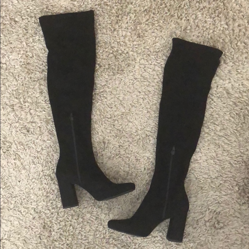 Over the knee heeled Zara boots